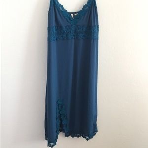 Anthropologie teal slip